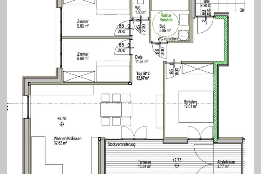 Terrassenwohnung in prämierter Wohnanlage Klaus  Exterior foto